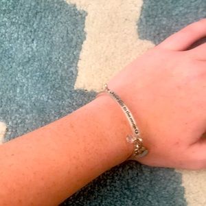 love you to the moon with a moon charm